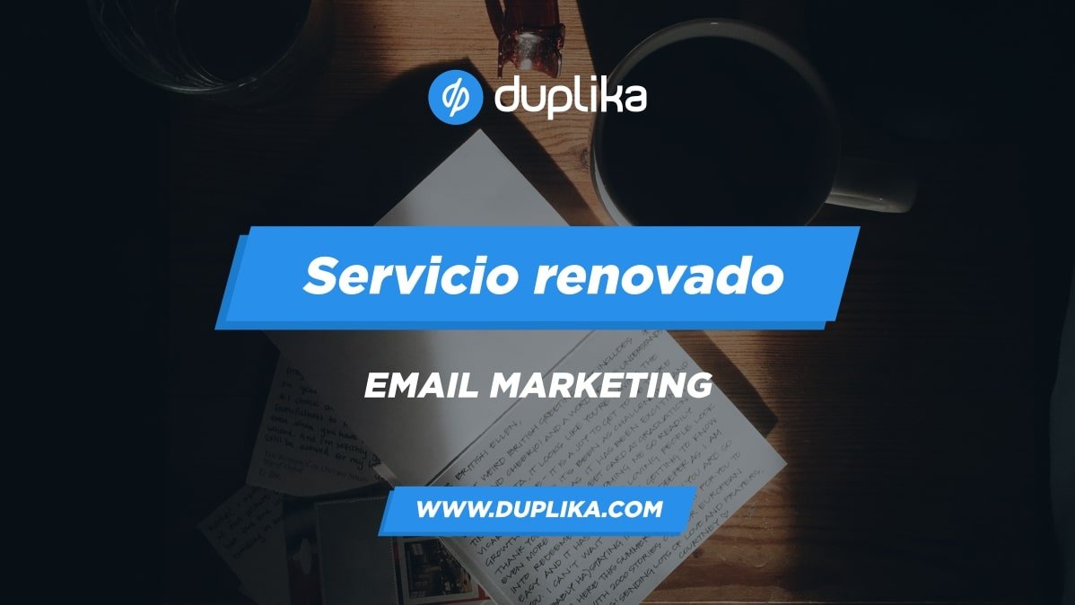 Servicio de email marketing renovado