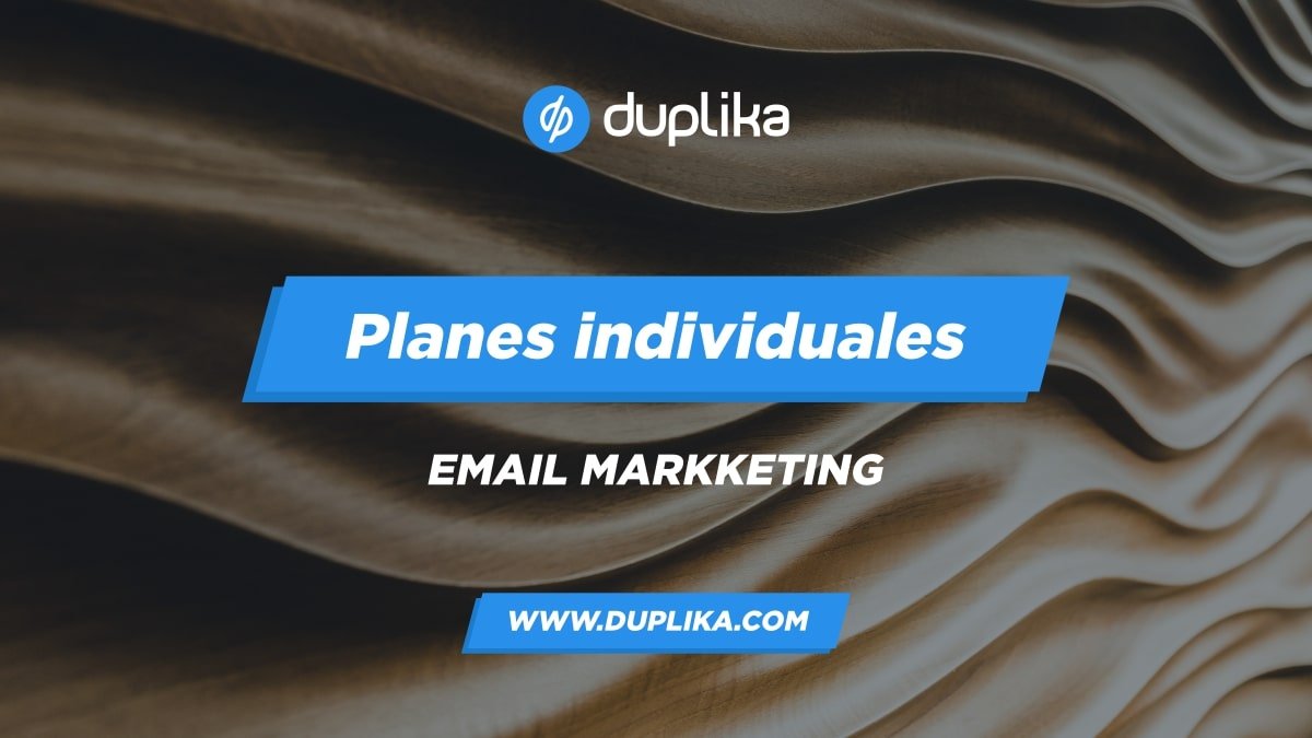 Planes individuales de Email Marketing