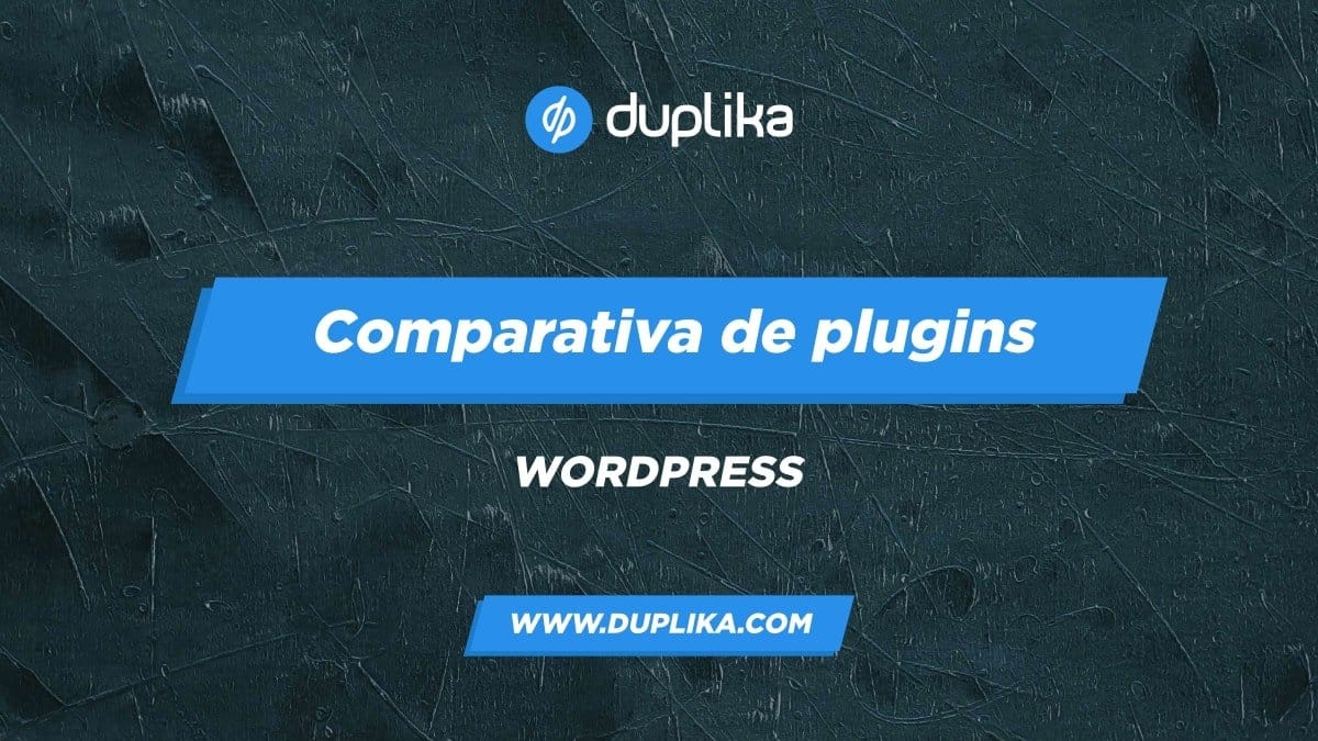 Comparativa de plugins