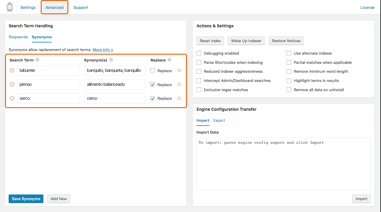Busquedas Por Sinonimos WordPress