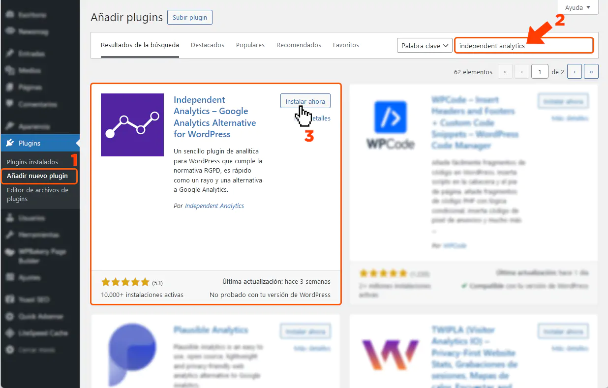 Como Instalar Independent Analytics
