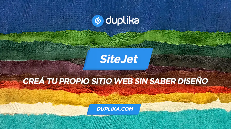 Crear pagina web sitejet