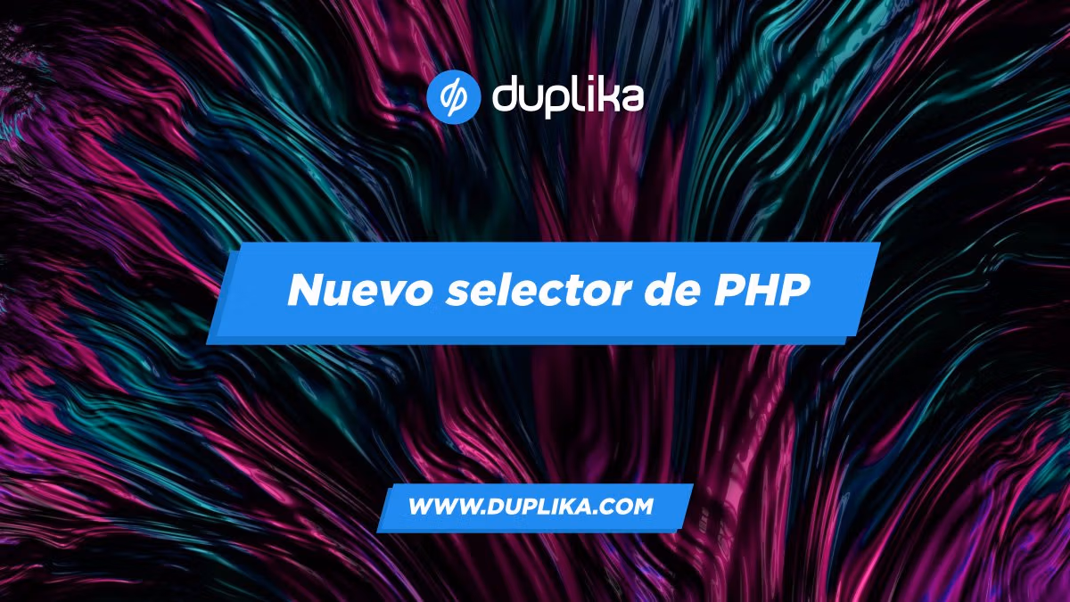 Nuevo selector de PHP