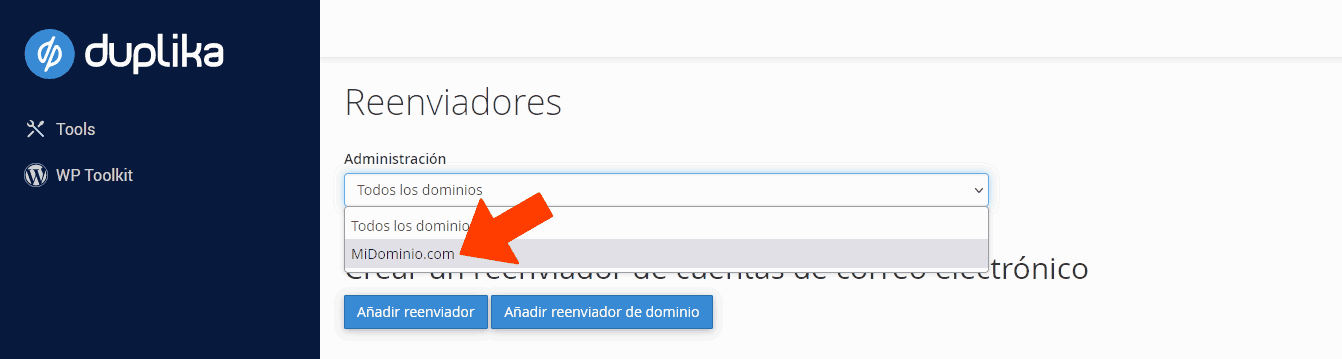 reenviadores-cpanel-dominio