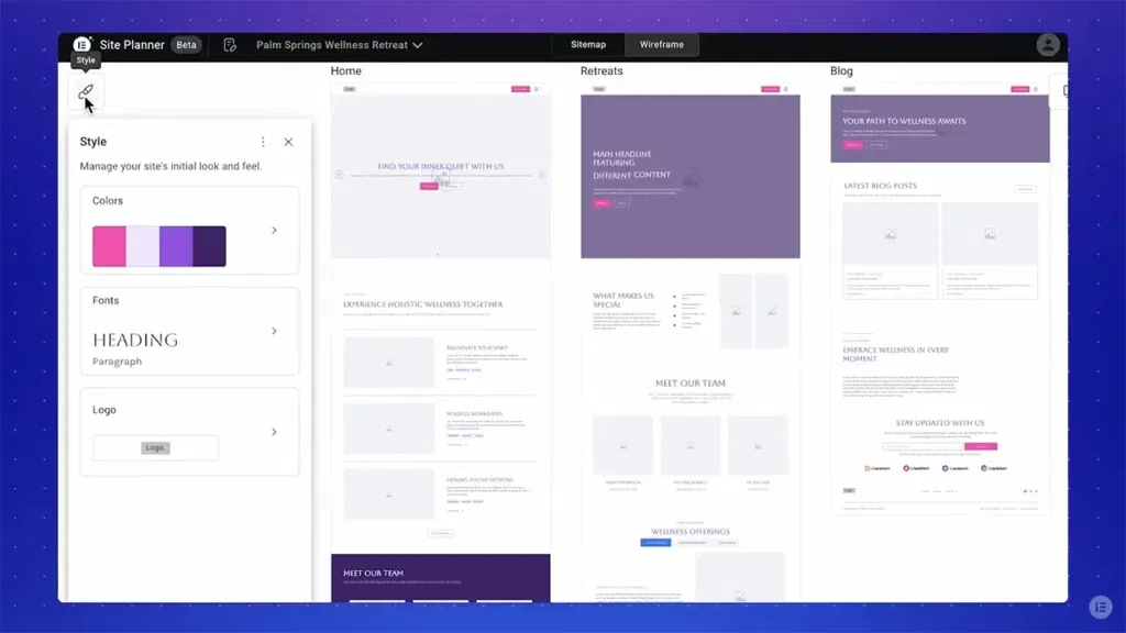 Elementor q2 planificador sitios