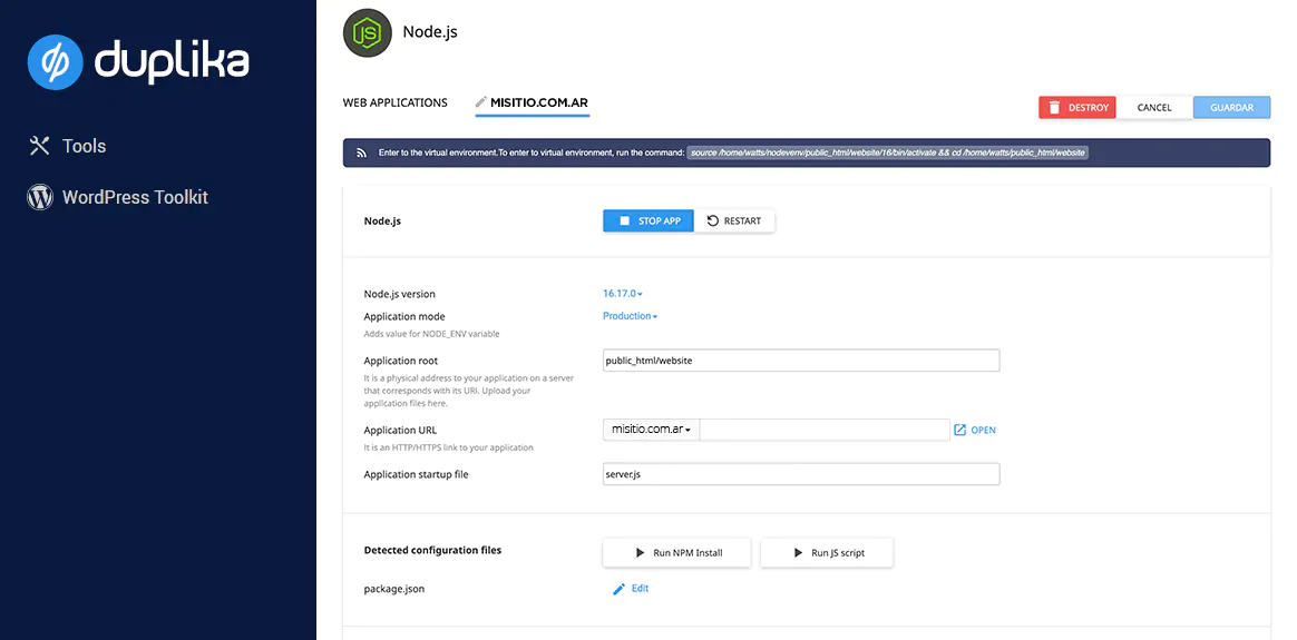 Nodejs hosting aplicaciones.webp